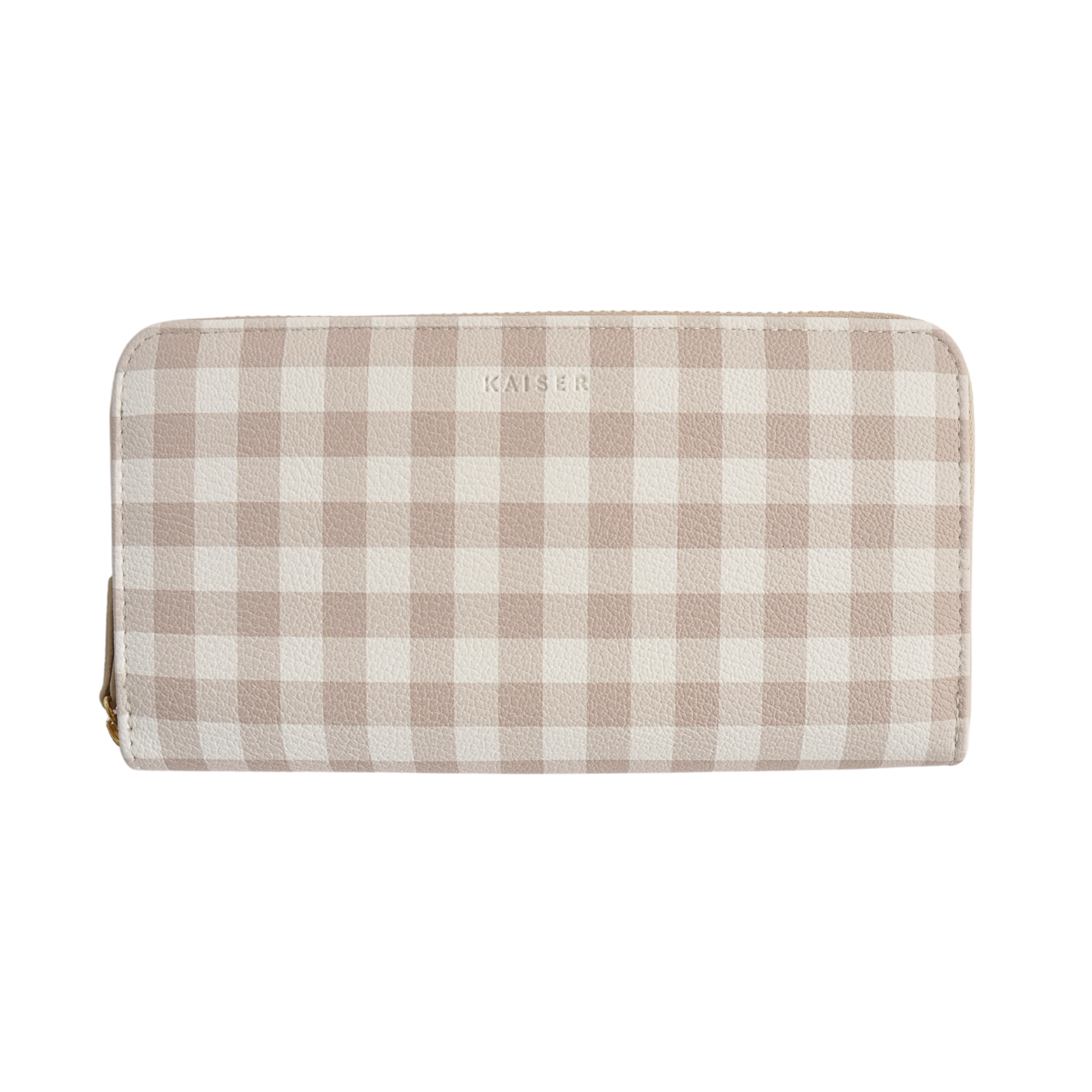 PU Rect Wallet - Gingham